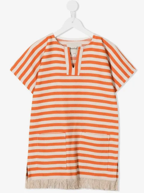 Little Bambah striped tassel-trim dress