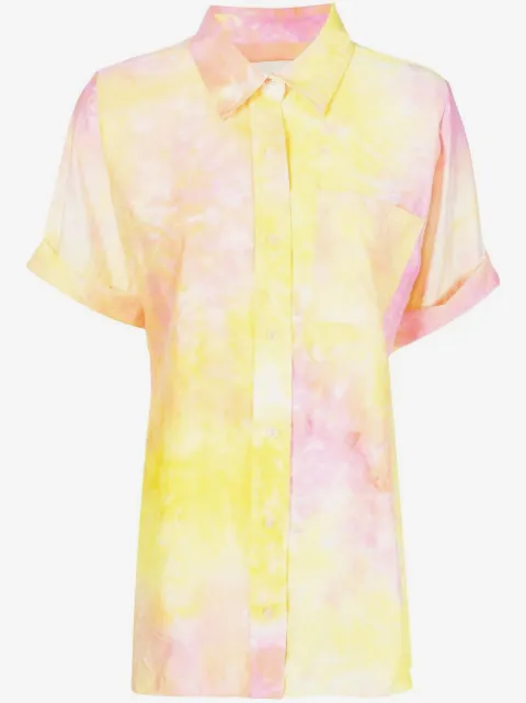 Bambah playera manga corta con estampado tie-dye