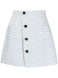 Bambah pinstripe-print skirt - White