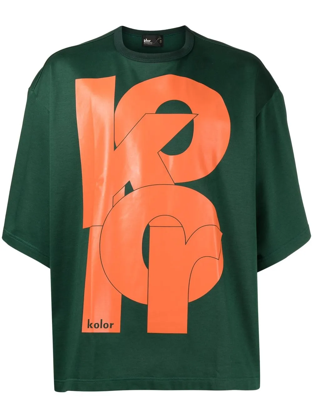 

Kolor playera manga corta con logo estampado - Verde