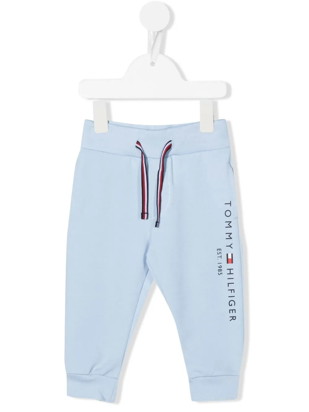 

Tommy Hilfiger Junior logo-print cotton track pants - Blue