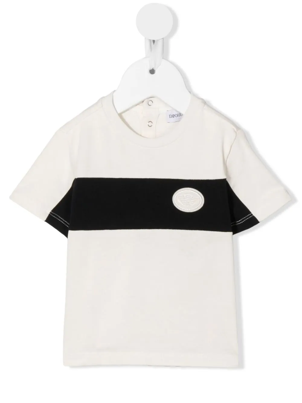 

Emporio Armani Kids playera con parche del logo - Neutro