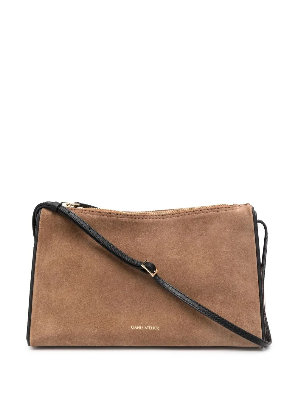 

Manu Atelier debossed-logo shoulder bag - Brown