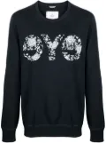 Junya Watanabe MAN Eye text-print sweatshirt - Blue