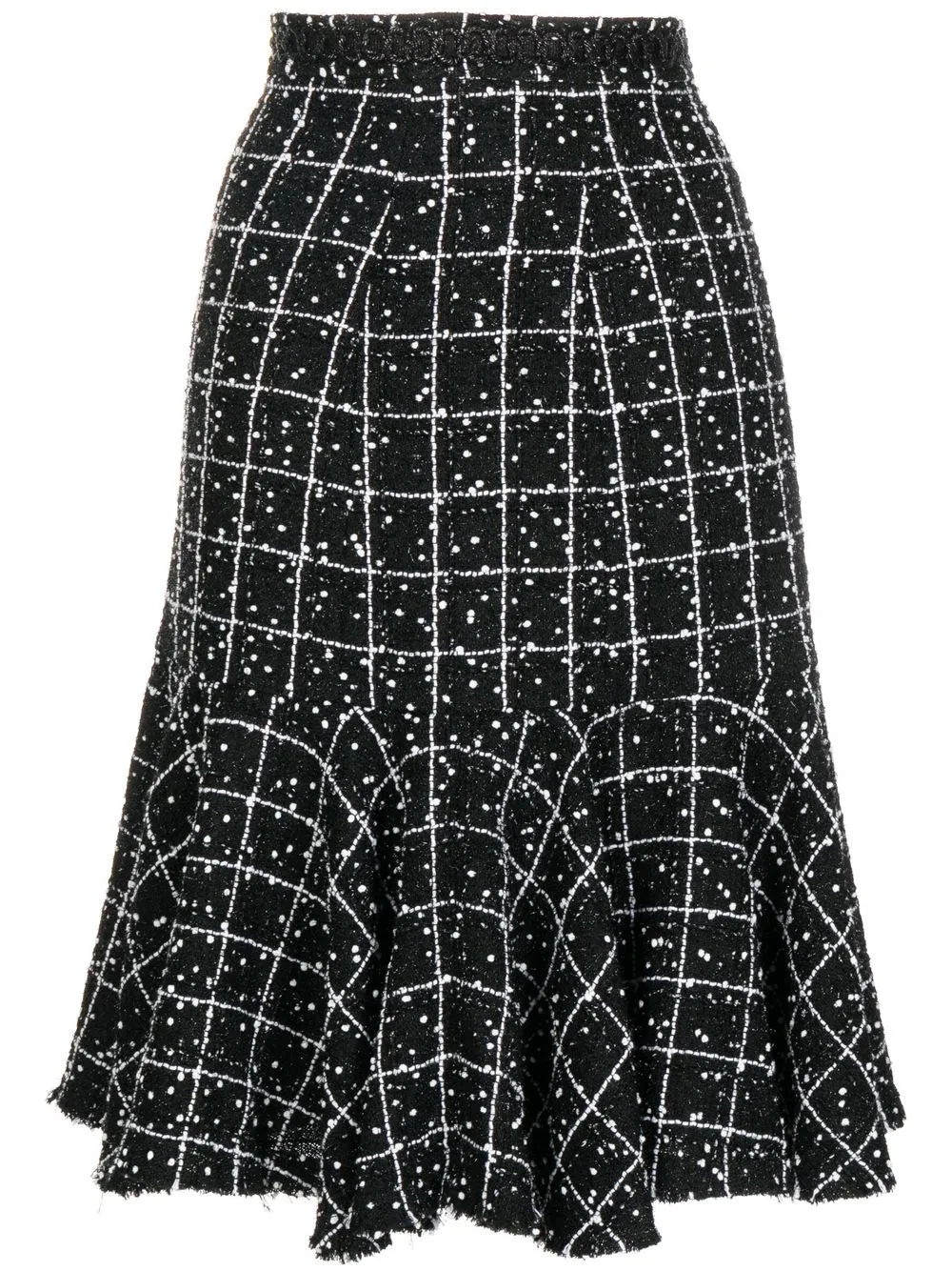 

Giambattista Valli woven flared skirt - Black