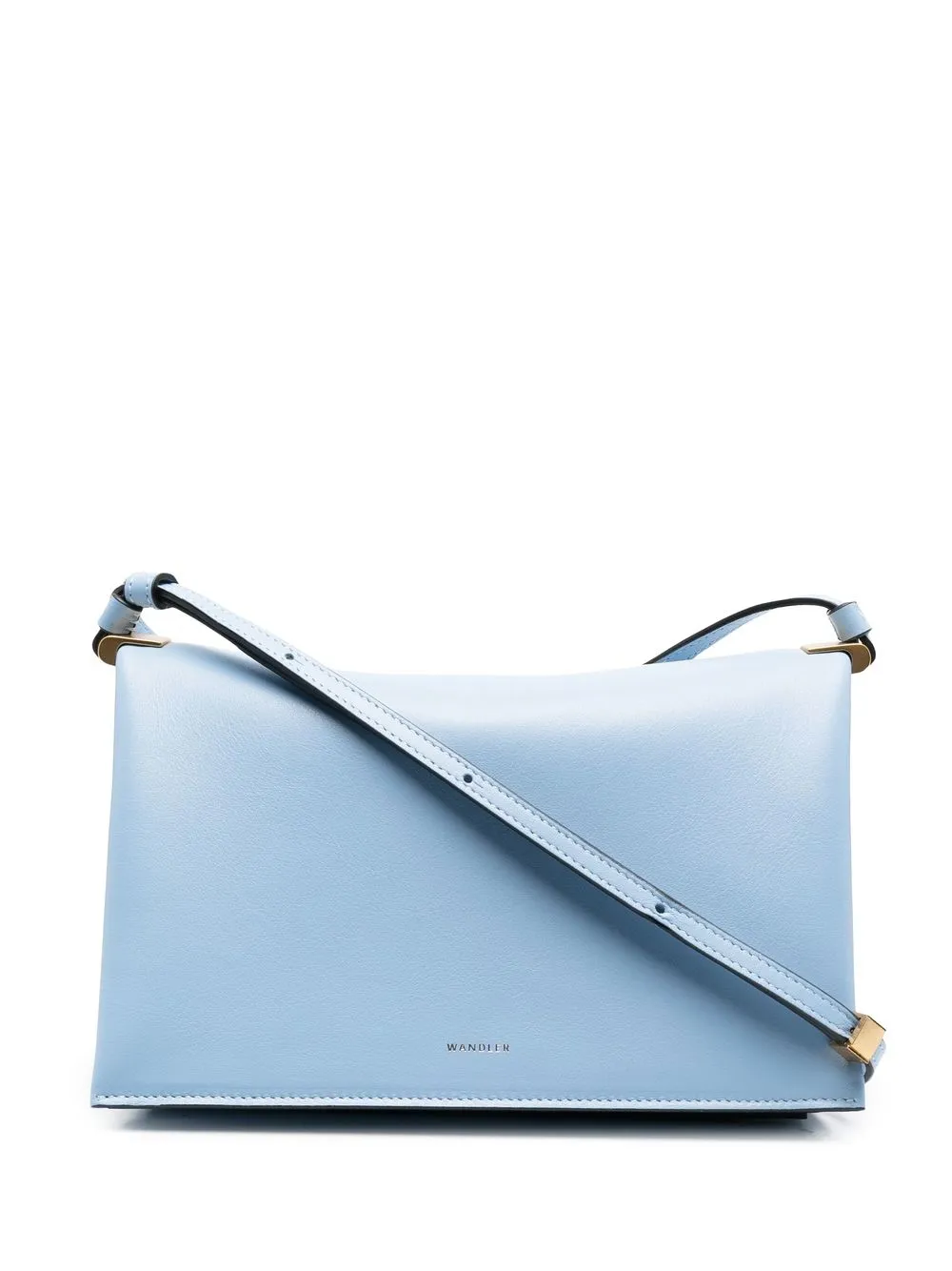 

Wandler engraved-logo leather shoulder bag - Blue