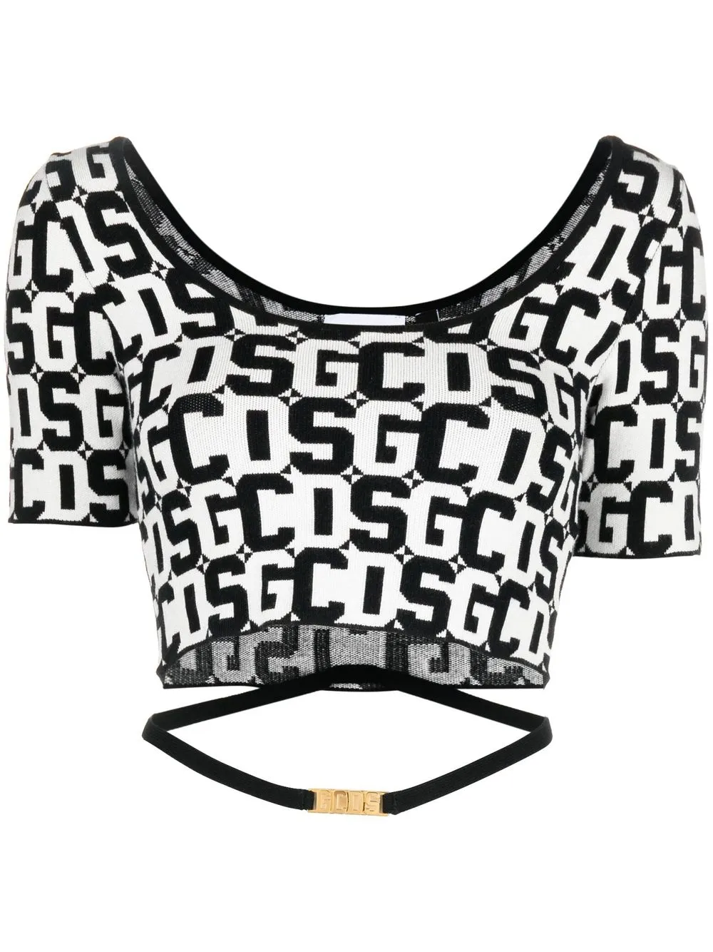 

Gcds top corto en intarsia - Negro