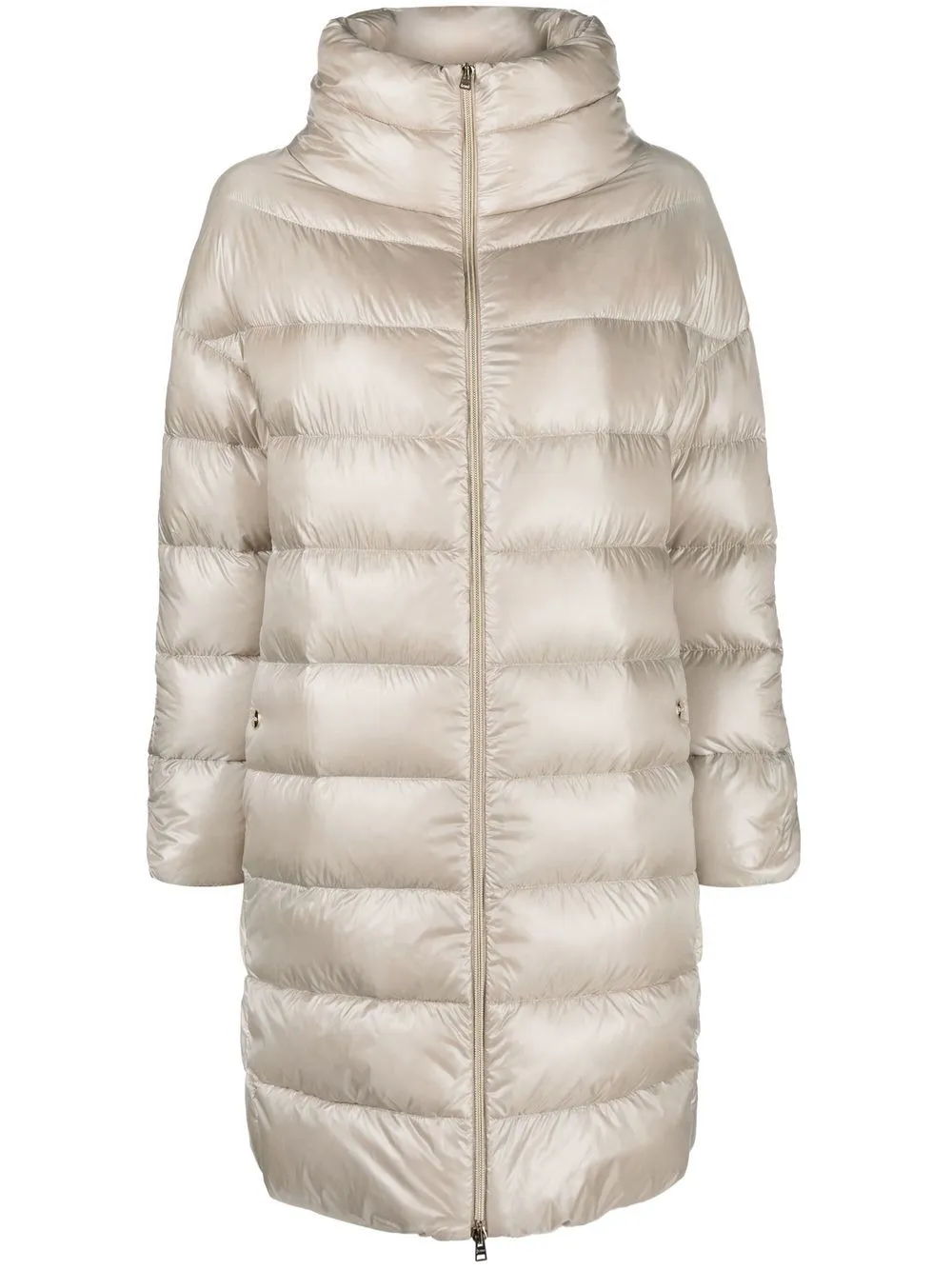 Herno High-neck Puffer Jacket In Neutrals