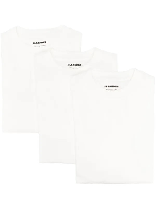 JIL SANDER ホワイト Tシャツ Jil Sander ロゴ Tシャツ | ホワイト | FARFETCH JP