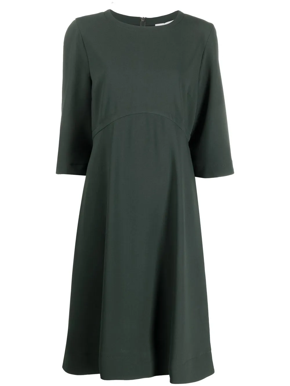 

See by Chloé vestido midi acampanado - Verde