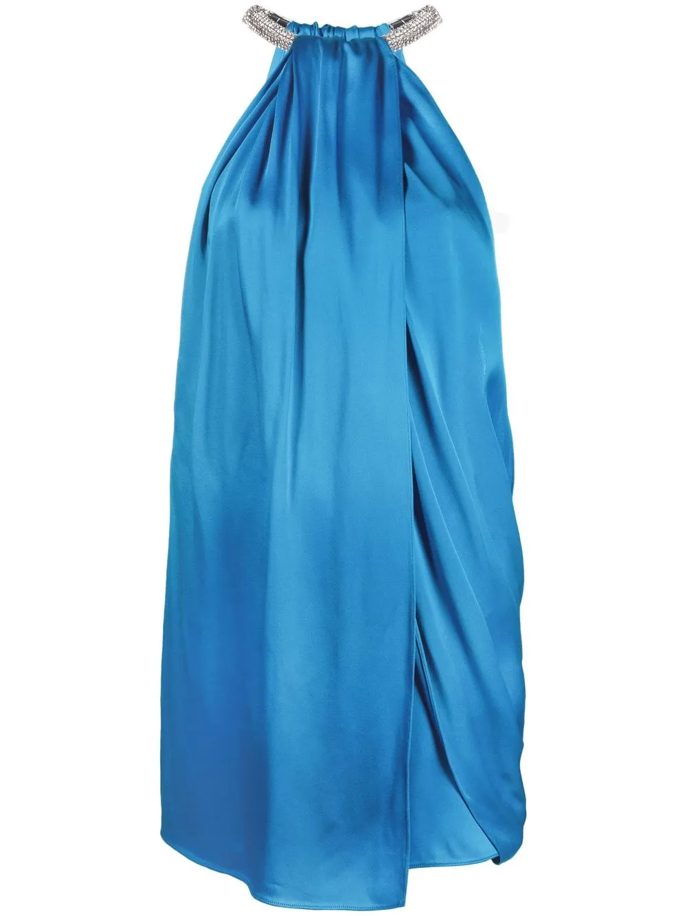 

Stella McCartney vestido con cuello halter - Azul