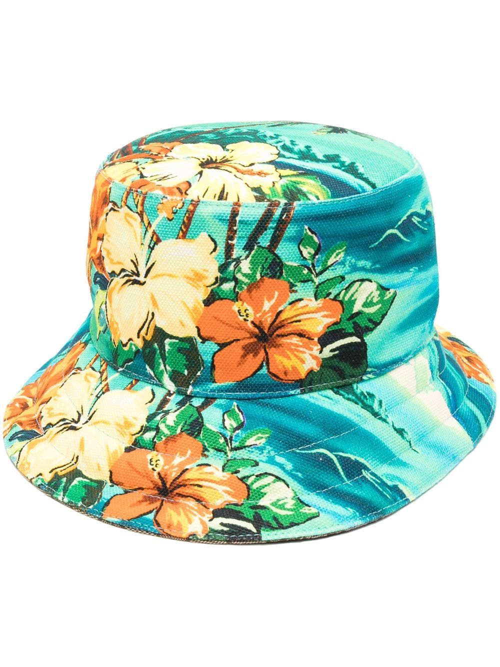 graphic-print bucket hat