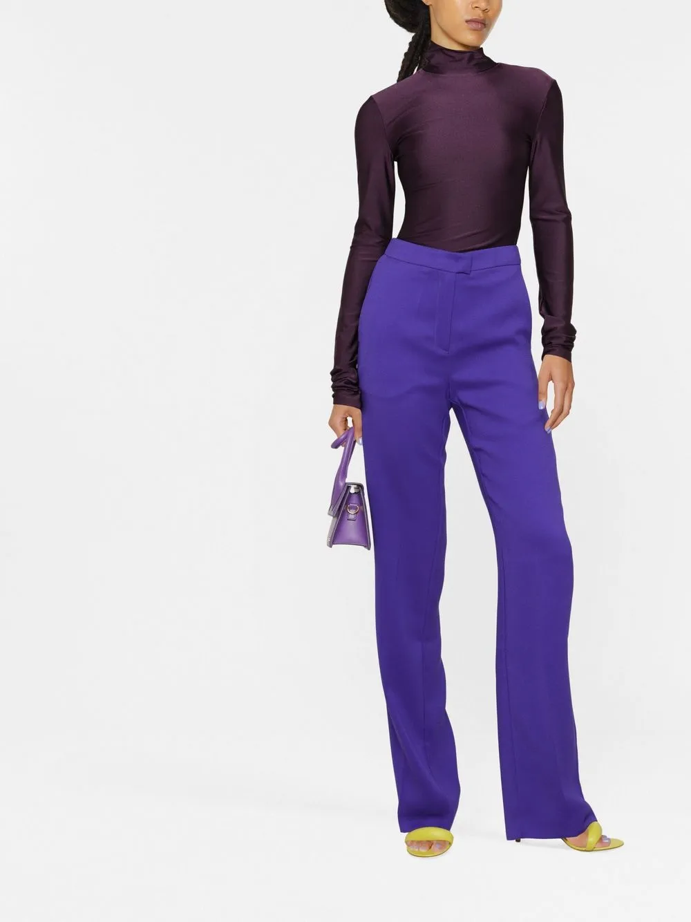 THE ANDAMANE Straight pantalon - Paars
