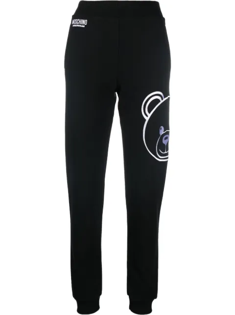 Moschino logo-print cotton track pants