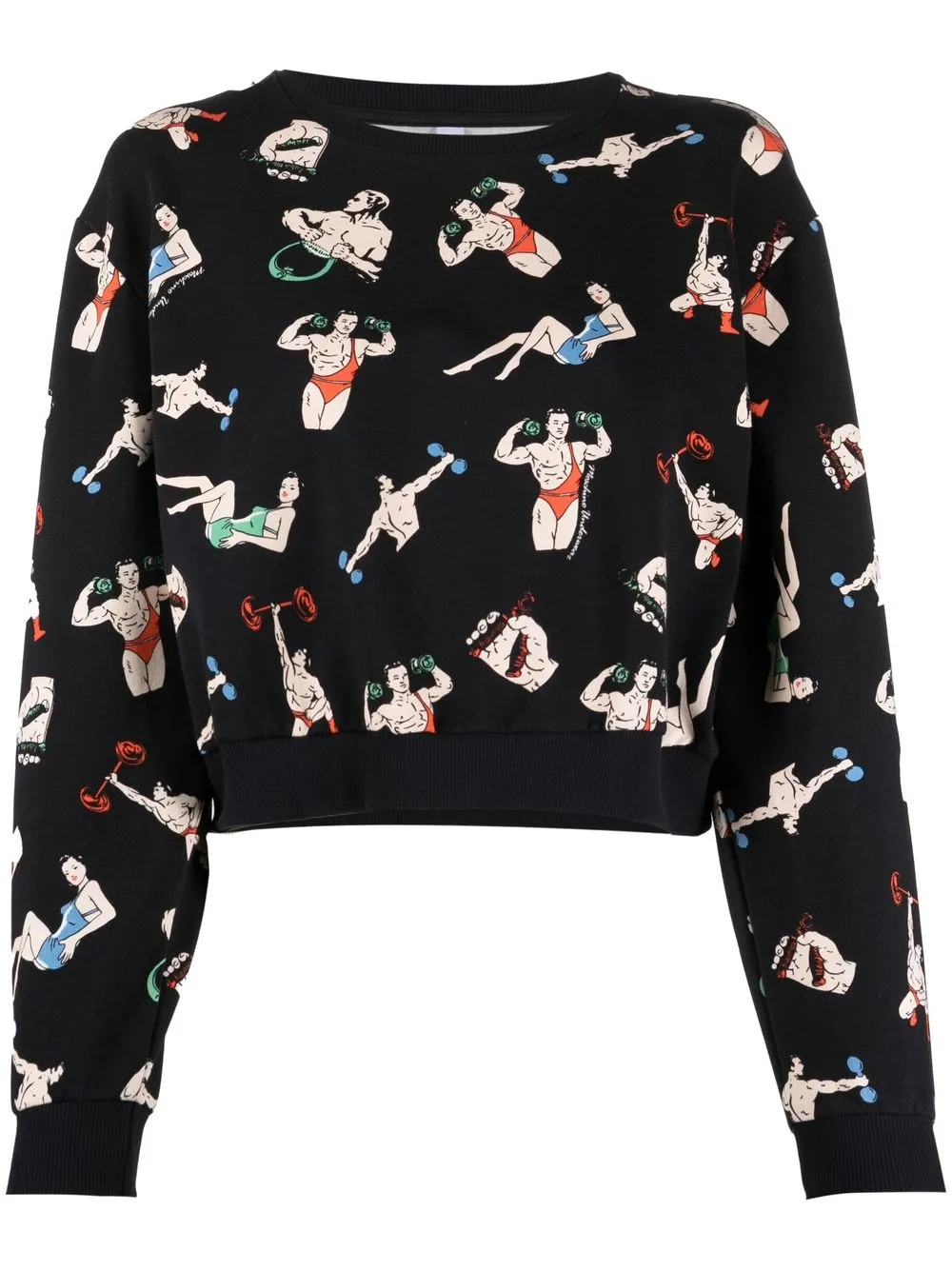 

Moschino graphic print sweatshirt - Black