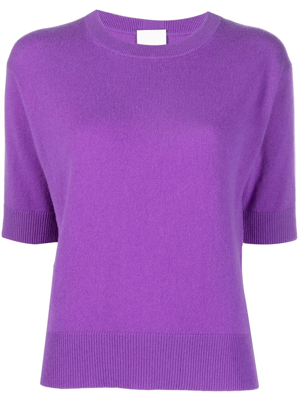 

Allude round neck cashmere T-shirt - Purple