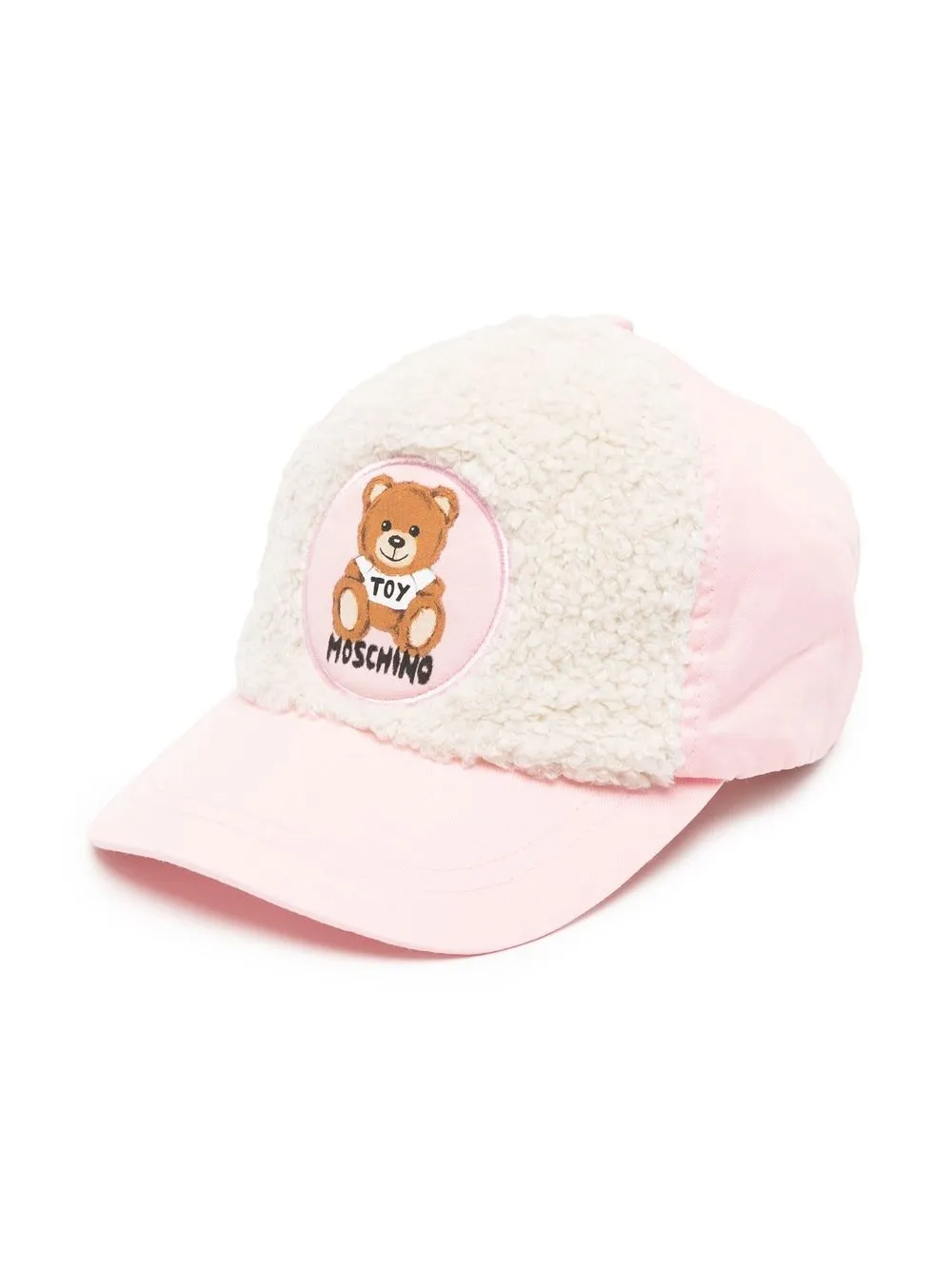 

Moschino Kids gorra con parche del logo - Rosado