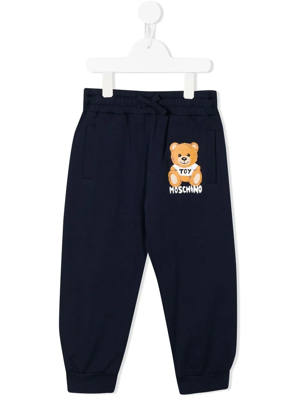 

Moschino Kids pants con logo estampado - Azul