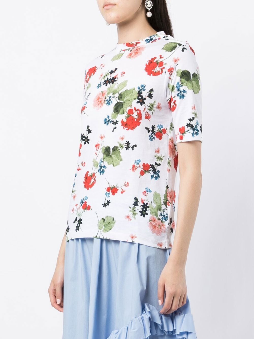 Erdem Sofie floral-print Cotton T-shirt - Farfetch