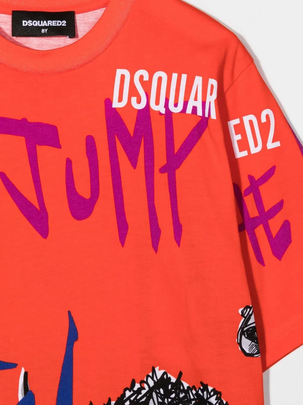 Dsquared2 Graphic-print Short-sleeve T-shirt In Rot