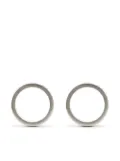 Maison Margiela Numerical engraved hoop earrings - Silver