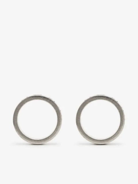 Maison Margiela Numerical-engraved hoop earrings