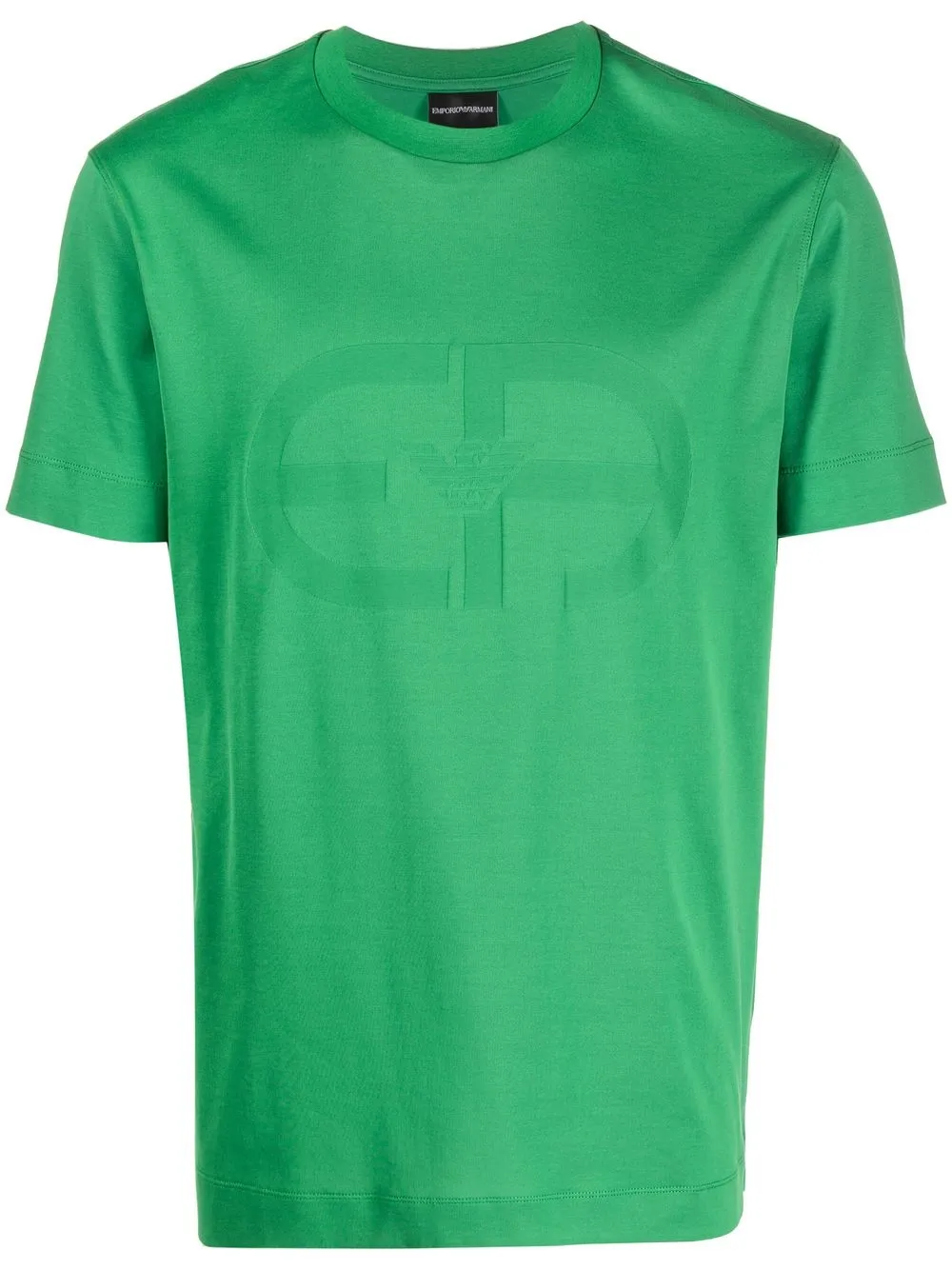 

Emporio Armani flocked-logo cotton T-shirt - Green