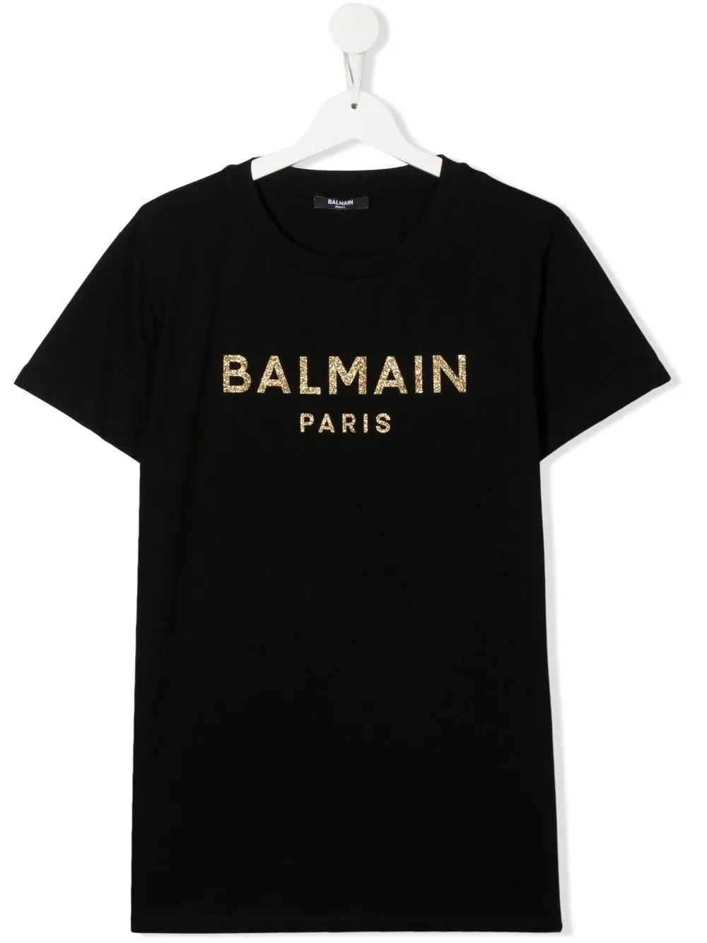 

Balmain Kids playera con logo estampado - Negro