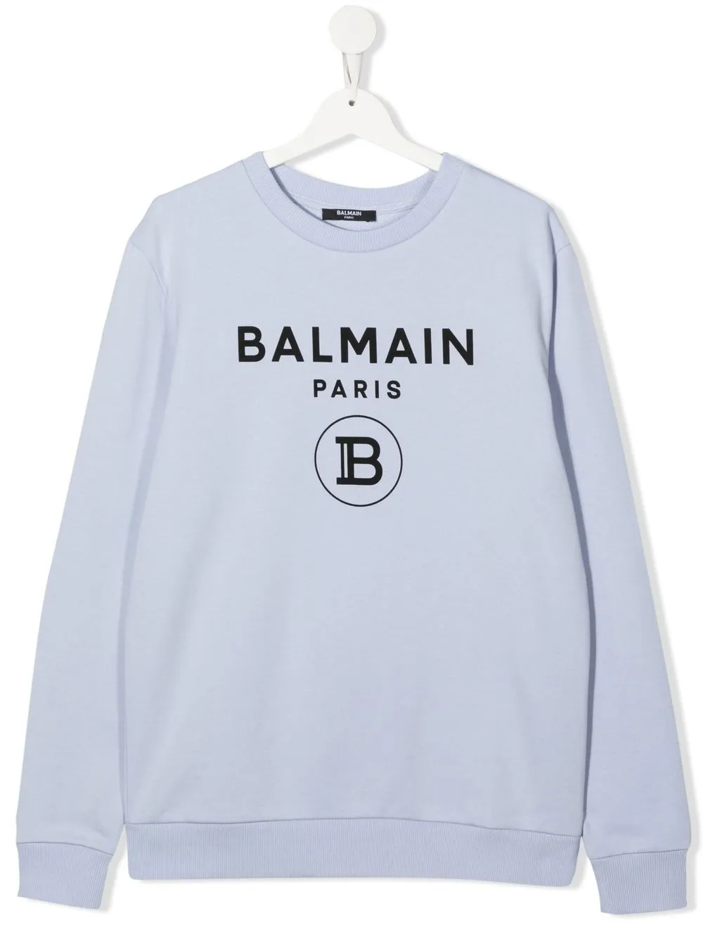 

Balmain Kids sudadera con logo estampado - Azul