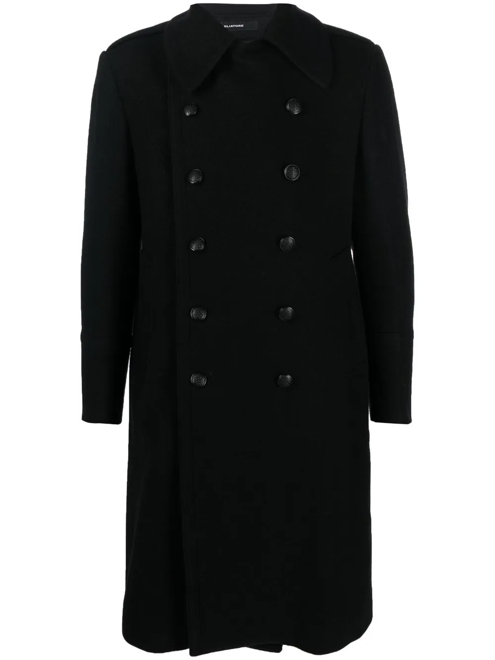 

Tagliatore double-breasted belted coat - Black