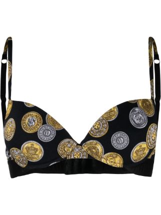 Moschino graphic-print Triangle Cup Bra - Farfetch