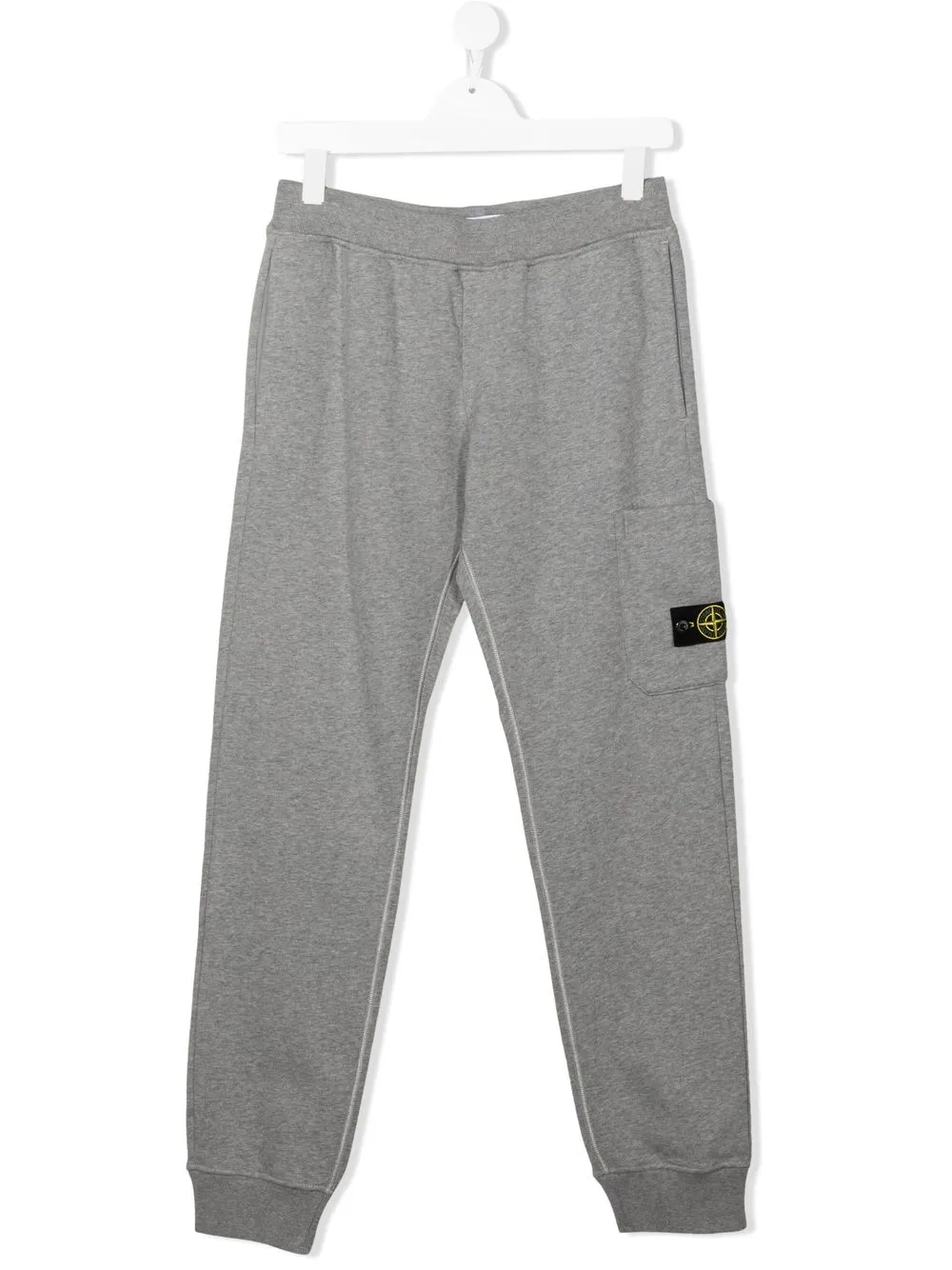 

Stone Island Junior pants con parche del logo - Gris