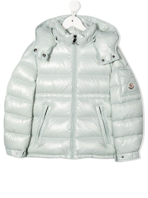 Moncler Enfant logo-patch padded jacket 