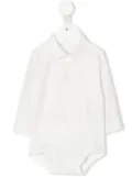 Il Gufo long-sleeve button-up shortie - White