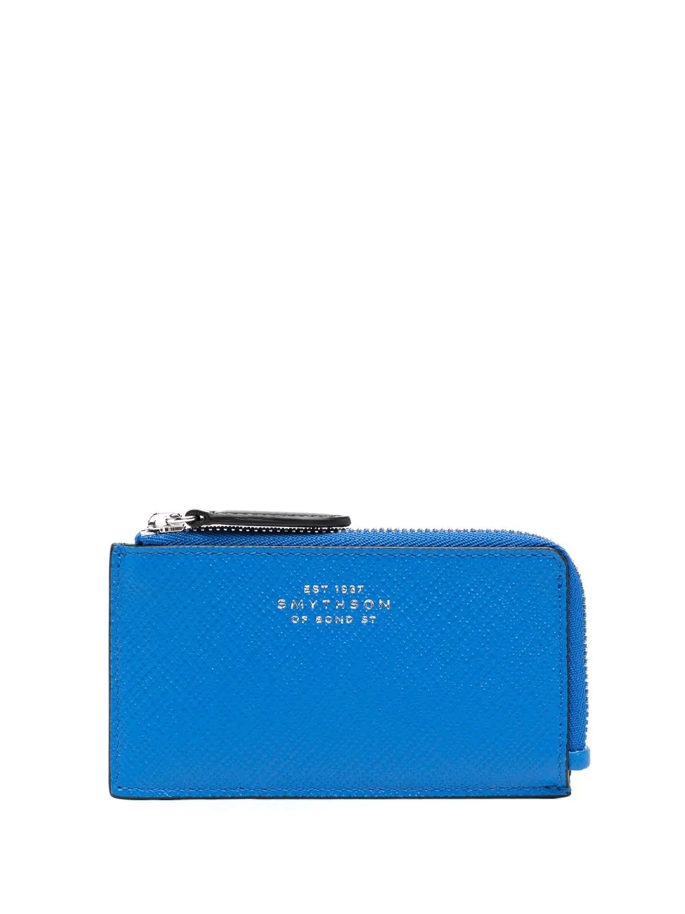 

Smythson cartera con logo en relieve - Azul