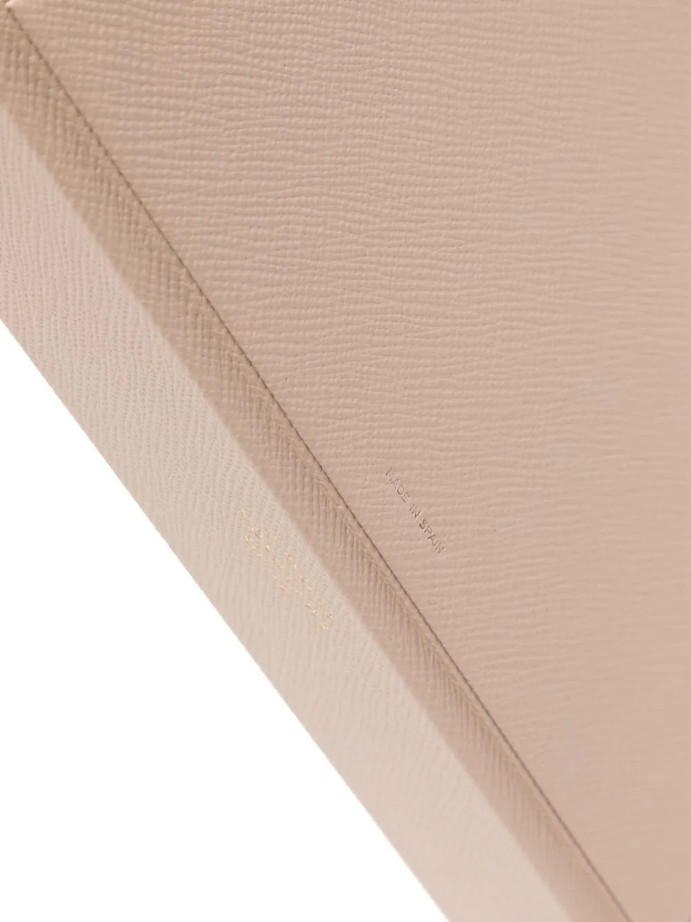 Smythson Rectangle-shape Leather Tray In Neutrals