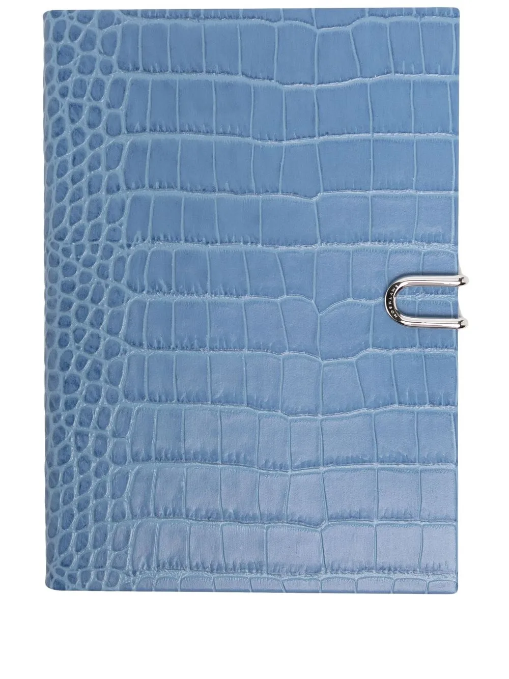 

Smythson cuaderno con efecto de piel de cocodrilo - Azul