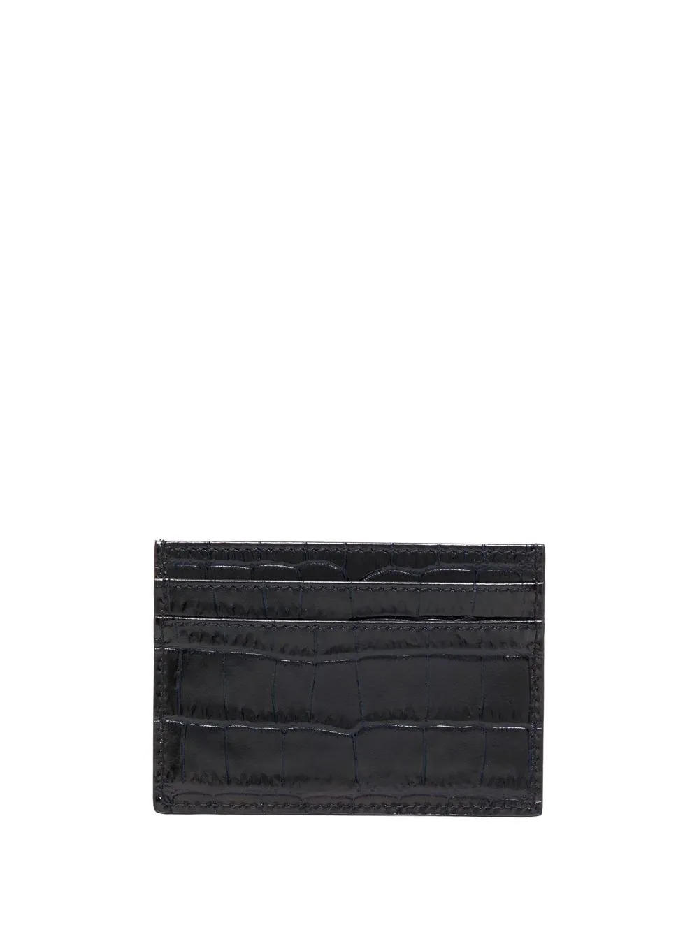 Smythson porte-cartes à effet peau de crocodile embossé | Homme | Image 2