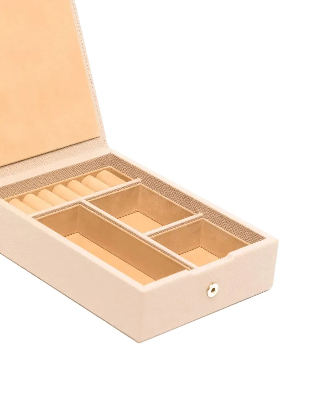  Smythson Leather Trinket Box - Neutrals 
