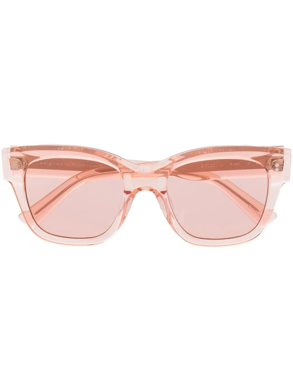 

Chimi 07 square-frame sunglasses - Pink