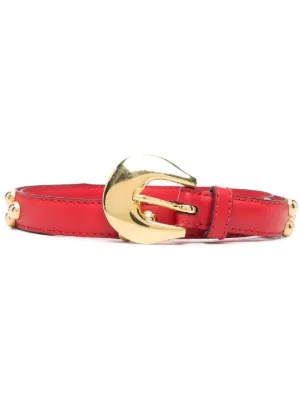 Saint Laurent Pre-Owned 1980s スタースタッズ ベルト | ブルー