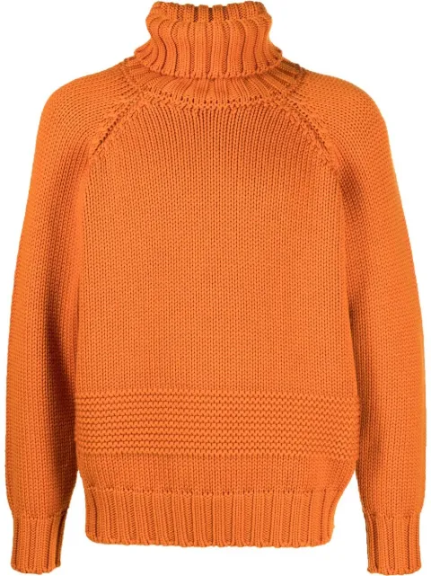 roll-neck wool jumper