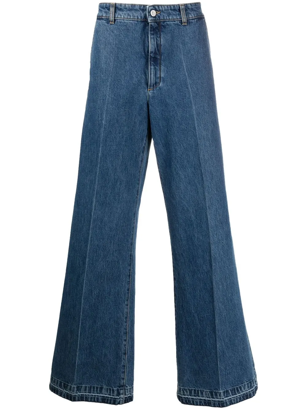 

Valentino jeans anchos con tiro medio - Azul