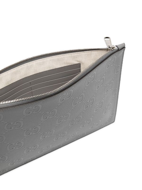 Gucci discount embossed clutch