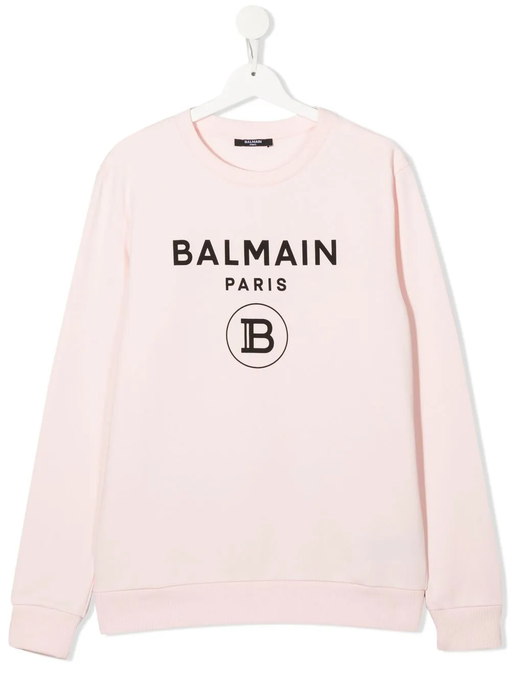 

Balmain Kids sudadera con cuello redondo y logo estampado - Rosado