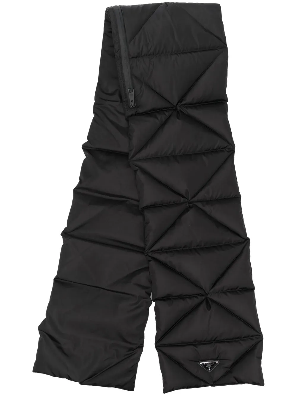 Prada Re-Nylon extractable-hood padded scarf | Black | Image 1