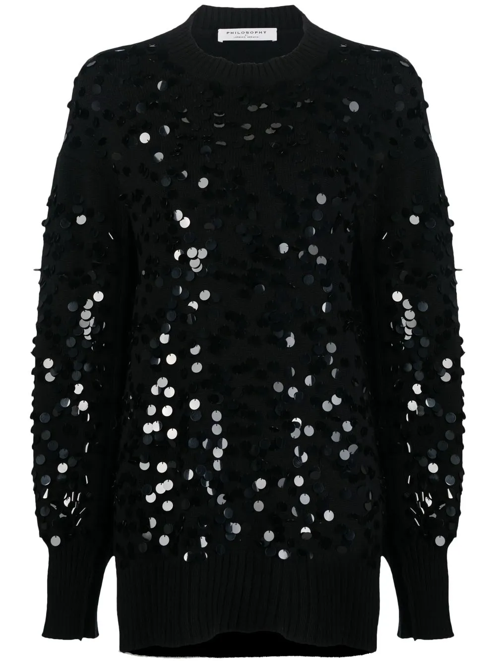 

Philosophy Di Lorenzo Serafini sequin-embellished knitted dress - Black