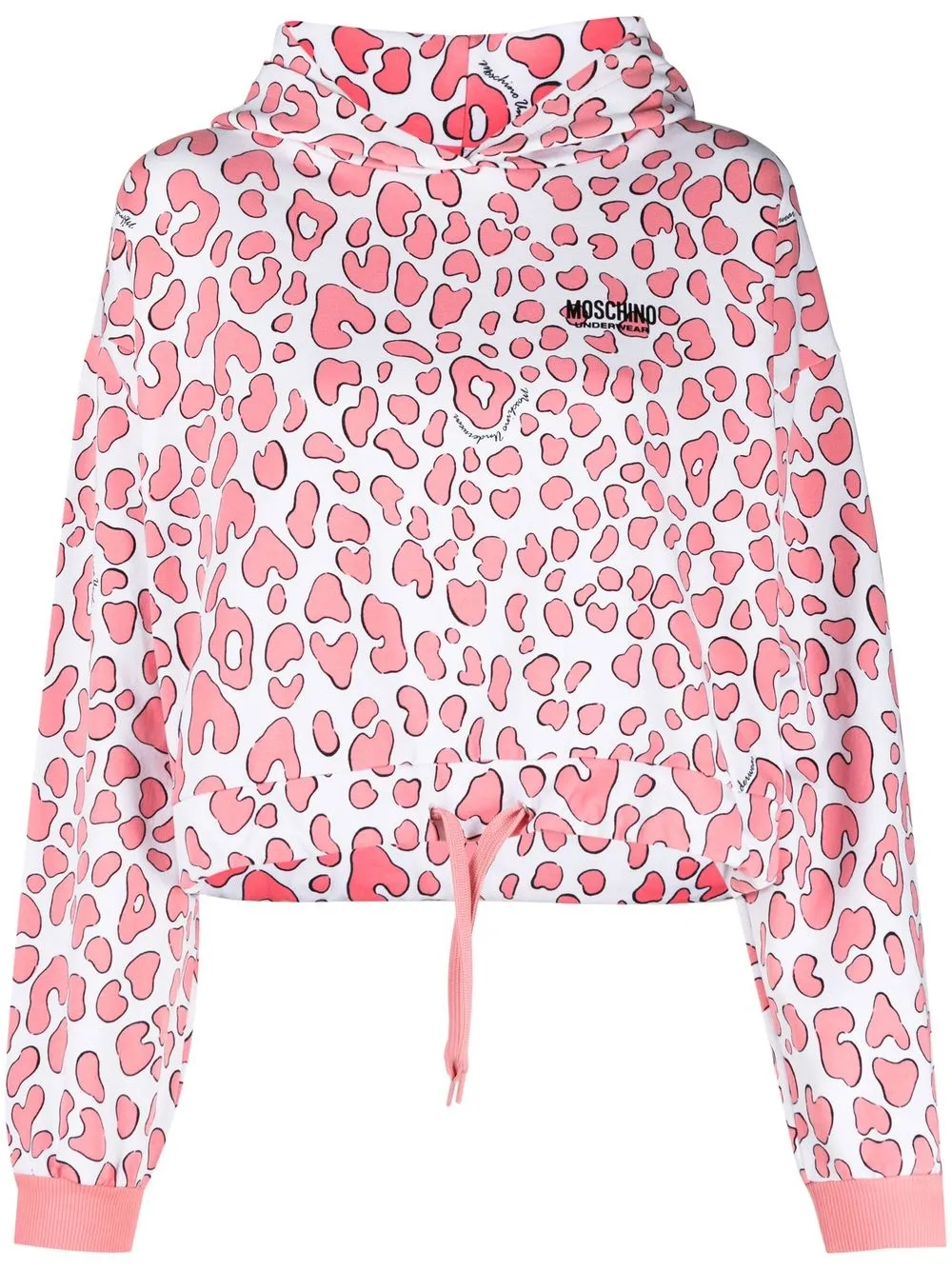 

Moschino sudadera con estampado de leopardo - Rosado