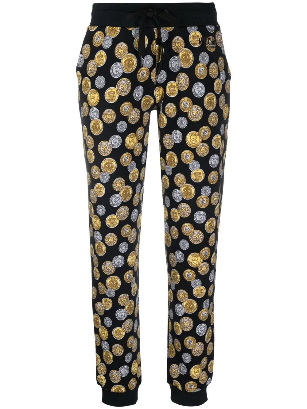 

Moschino coin-print joggers - Black