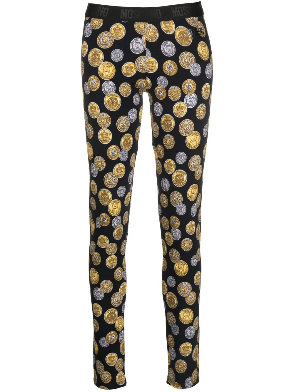 

Moschino leggins con logo estampado - Negro